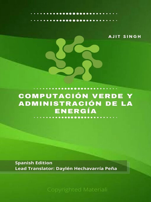 Title details for Computación Verde y Administración de la Energía by Ajit Singh - Available